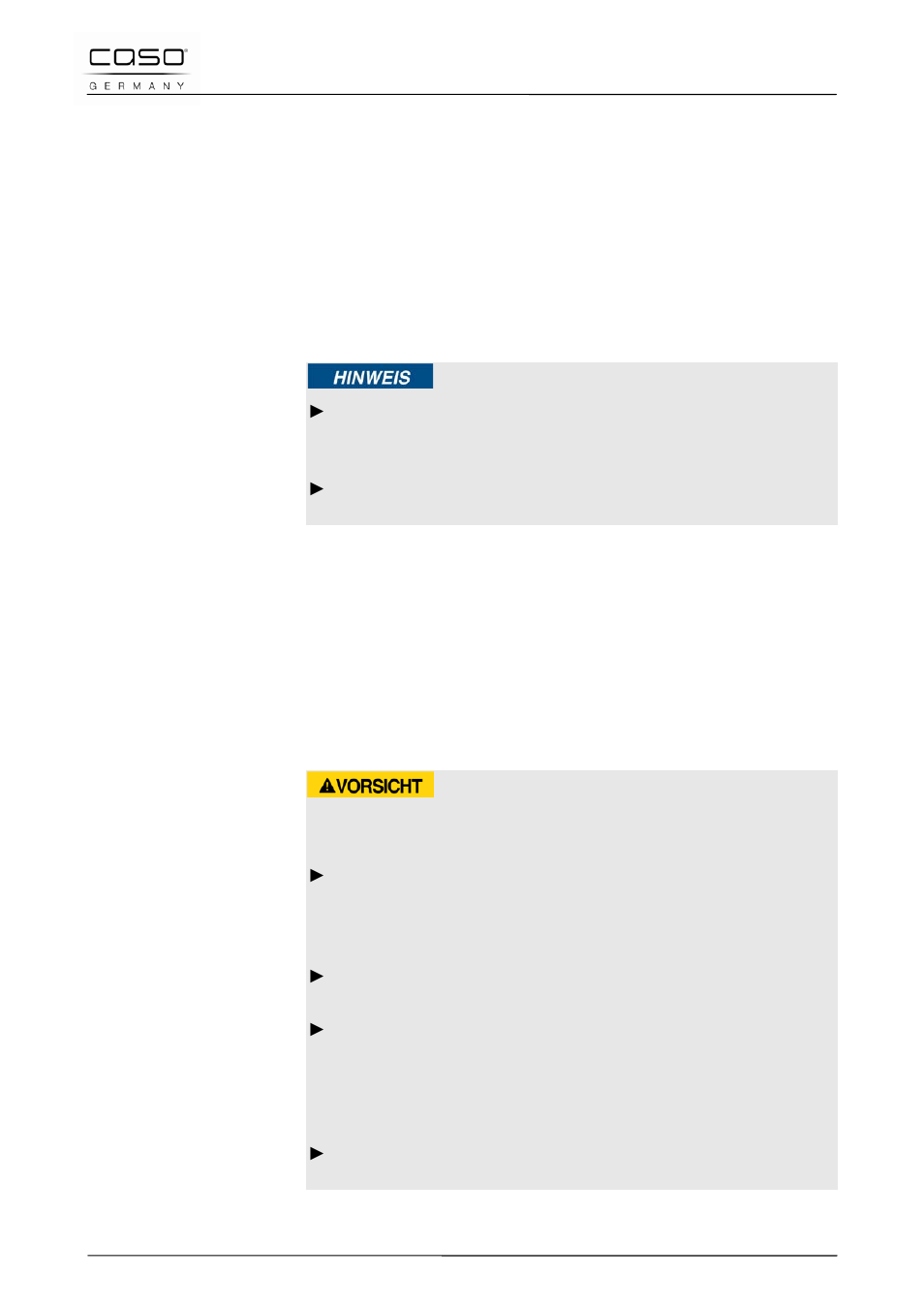 6 aufbewahrung des vakuumierers, 6 reinigung und pflege, 1 sicherheitshinweise | CASO Germany MyVac 20 User Manual | Page 27 / 145