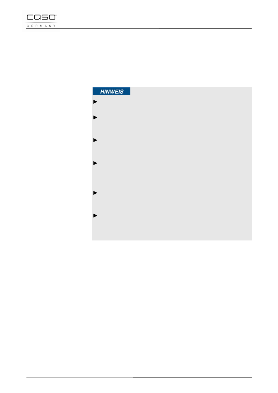 4 food storage safety information | CASO Germany MyVac 20 User Manual | Page 40 / 145