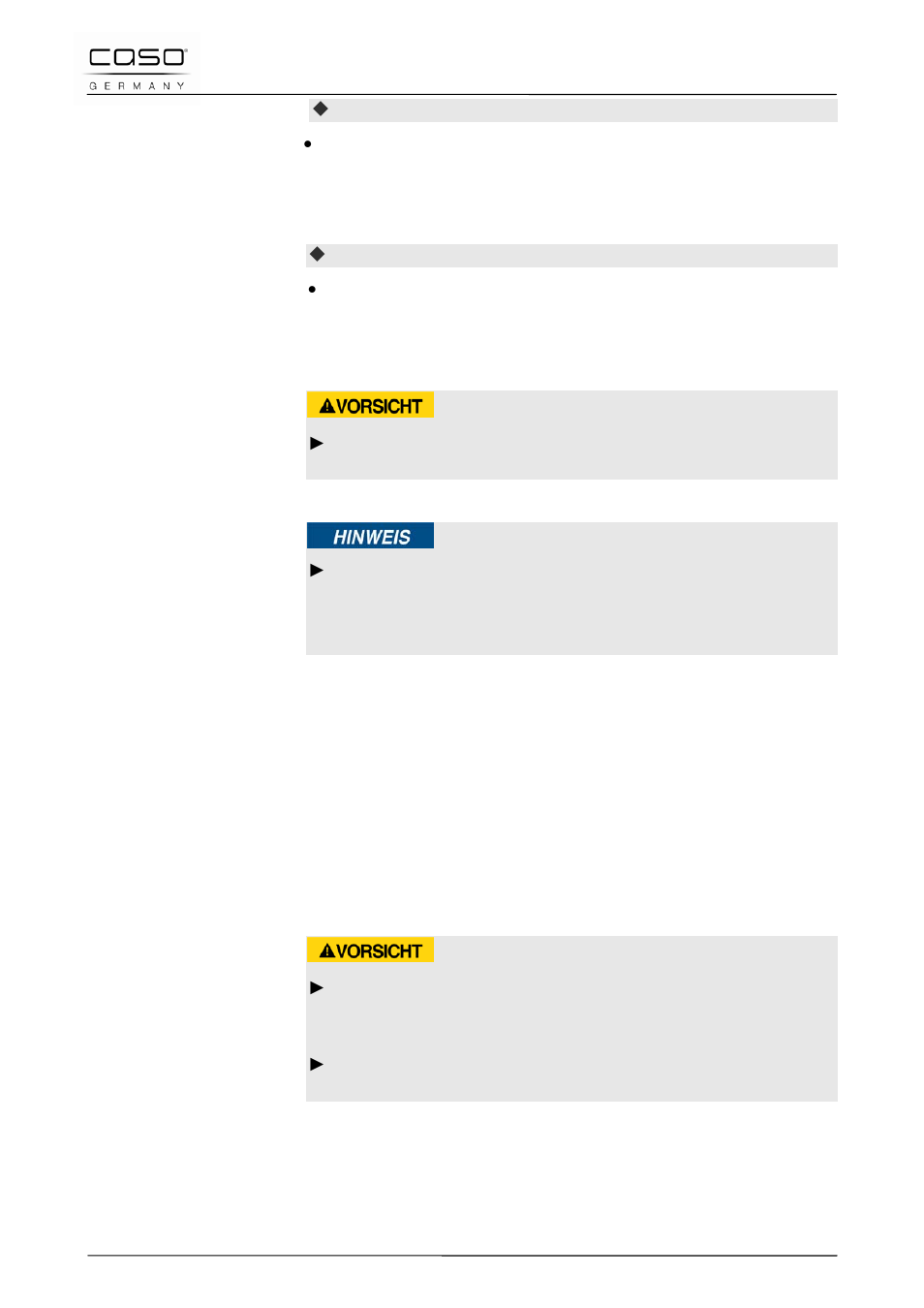 27 réparation des pannes, 1 consignes de sécurité, Prudence | Remarque | CASO Germany MyVac 20 User Manual | Page 75 / 145