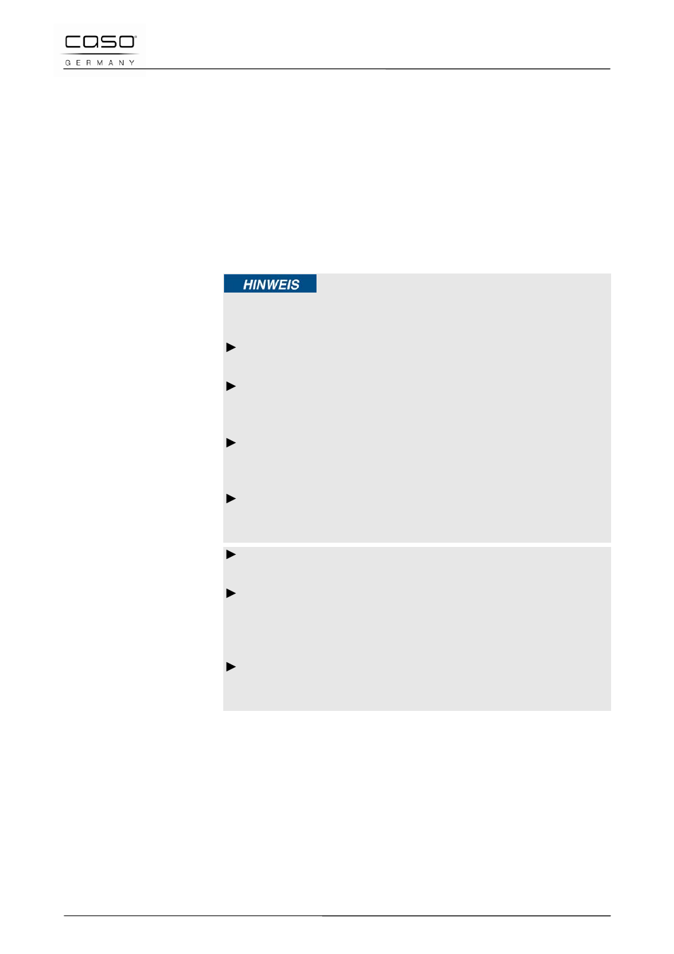 33 messa in funzione, Indicazione | CASO Germany MyVac 20 User Manual | Page 87 / 145