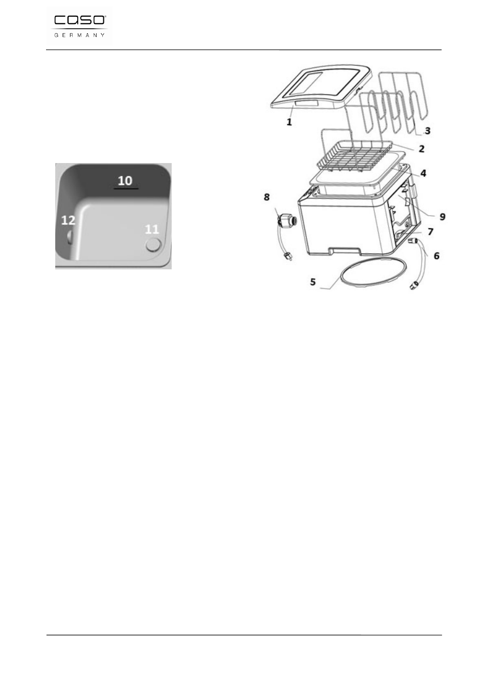 20 structure et fonctionnement, 1 vue d'ensemble | CASO Germany SousVide Center SV1000 User Manual | Page 48 / 104