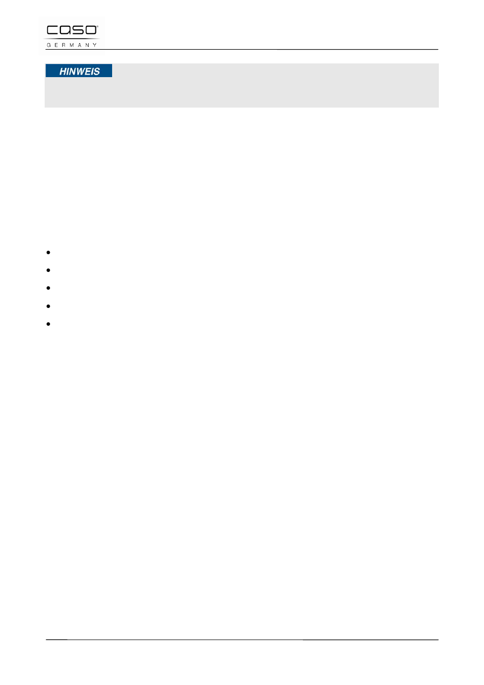 4 haftungsbeschränkung, 5 urheberschutz, 11 sicherheit | CASO Germany BF4 User Manual | Page 15 / 82