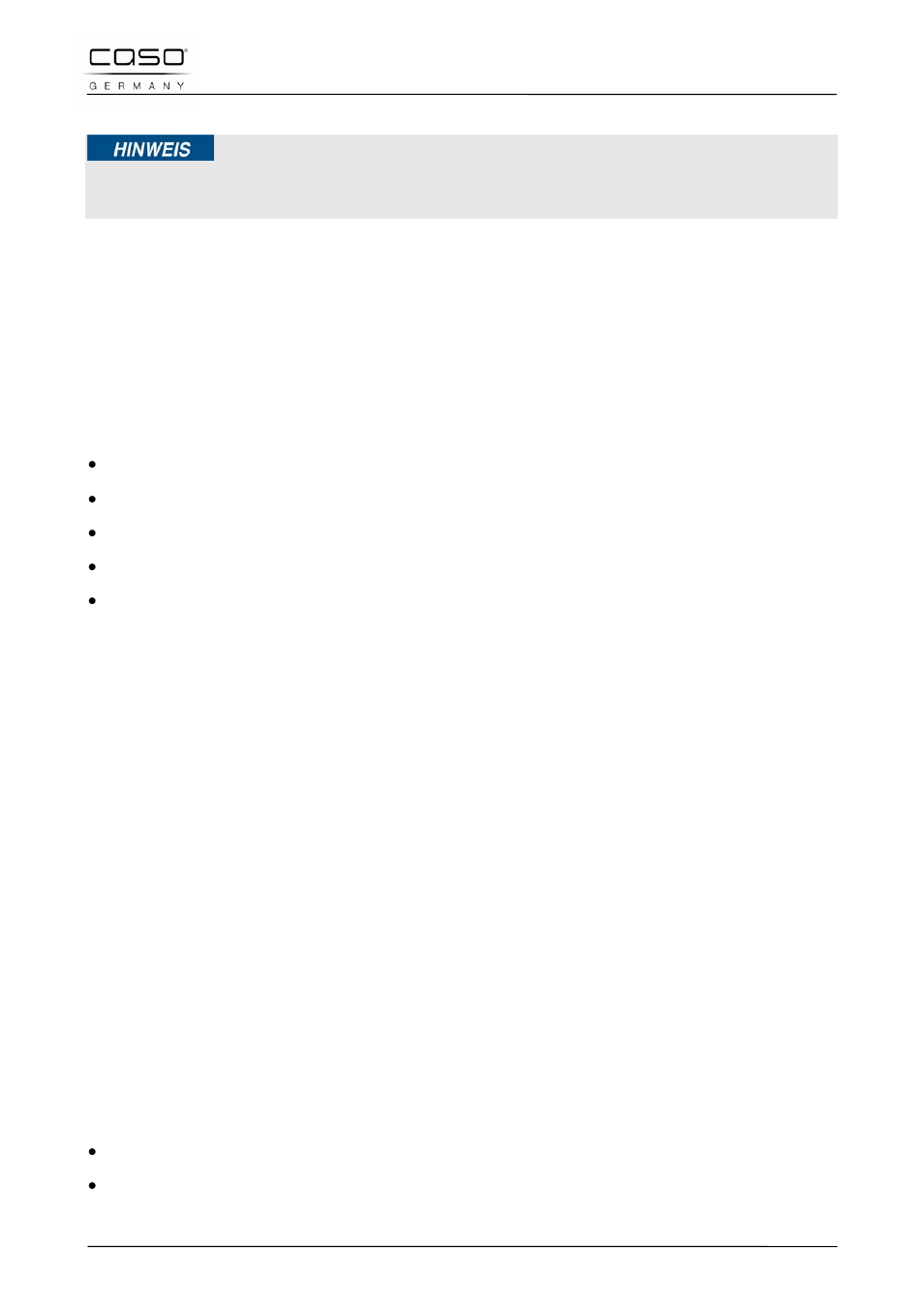 3 limitazione della responsabilità, 4 tutela dei diritti d’autore, 33 sicurezza | 1 impiego conforme alla destinazione, Indicazione | CASO Germany BF4 User Manual | Page 43 / 82