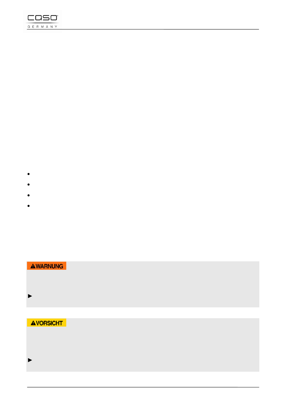 41 gebruiksaanwijzing, 42 algemeen, 1 informatie over deze gebruiksaanwijzing | 2 waarschuwingsinstructies, Waarschuwing, Voorzichtig, 41 gebruiksaanwijzing 42 algemeen | CASO Germany BF4 User Manual | Page 55 / 82