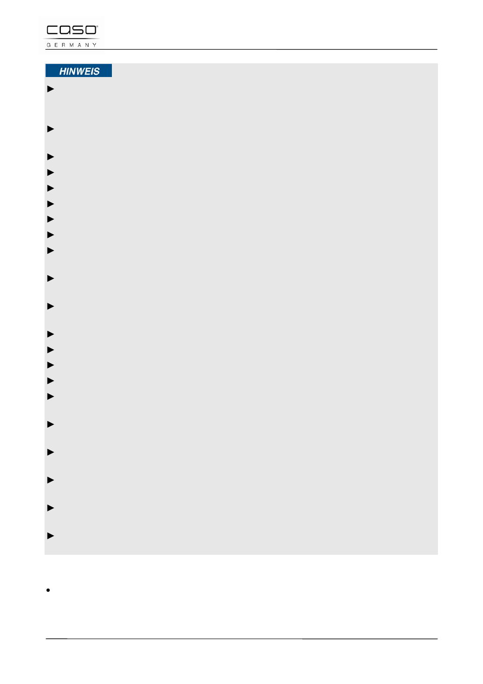 3 veelgestelde vragen (faq) | CASO Germany BF4 User Manual | Page 58 / 82