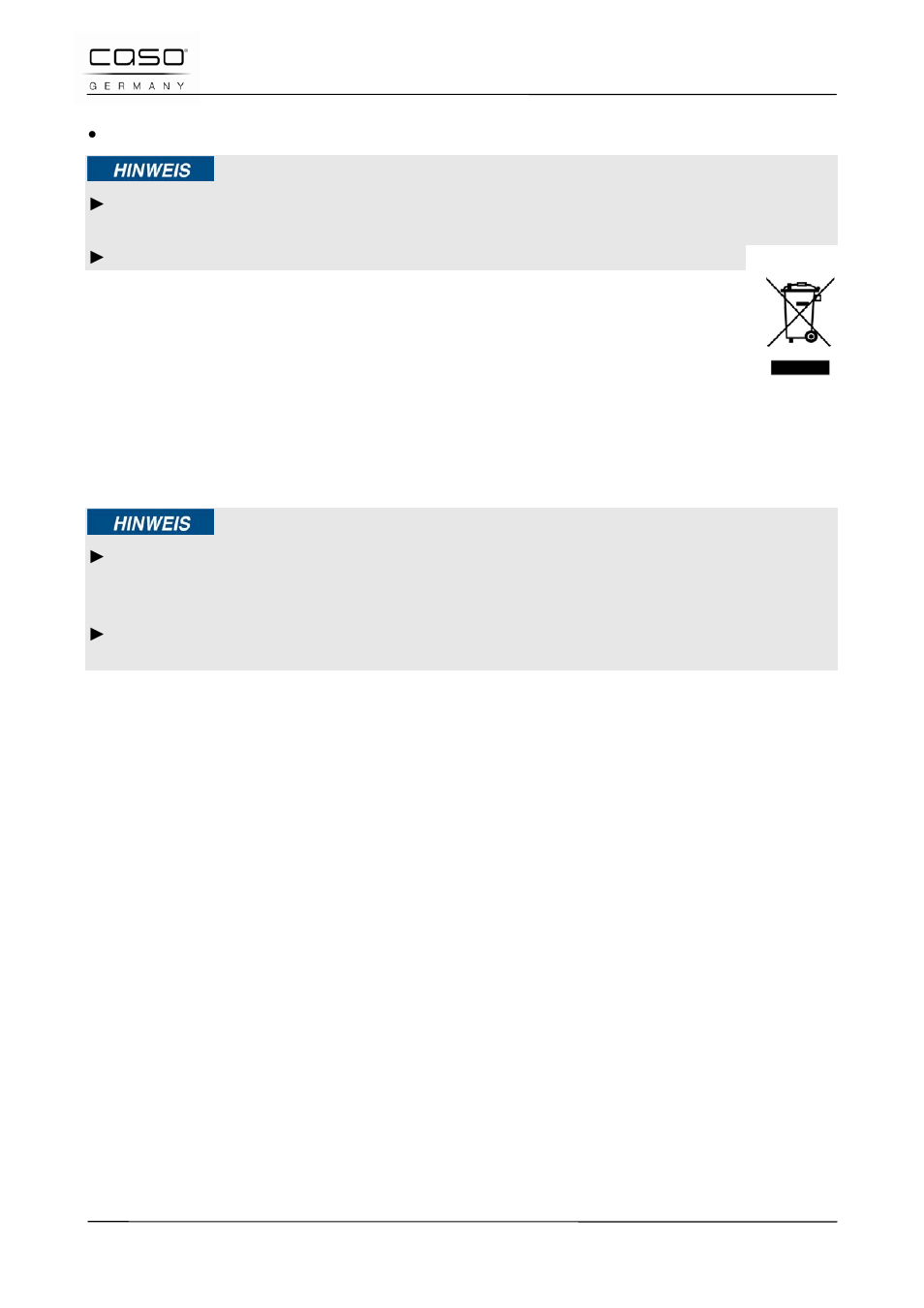 48 afvoer van het oude apparaat, 49 garantie (europa) | CASO Germany BF4 User Manual | Page 66 / 82