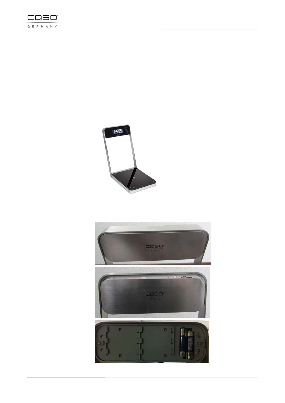 7 typenschild, 21 bedienung und betrieb, 1 batteriewechsel im display | CASO Germany Baking Scale B5 User Manual | Page 43 / 108