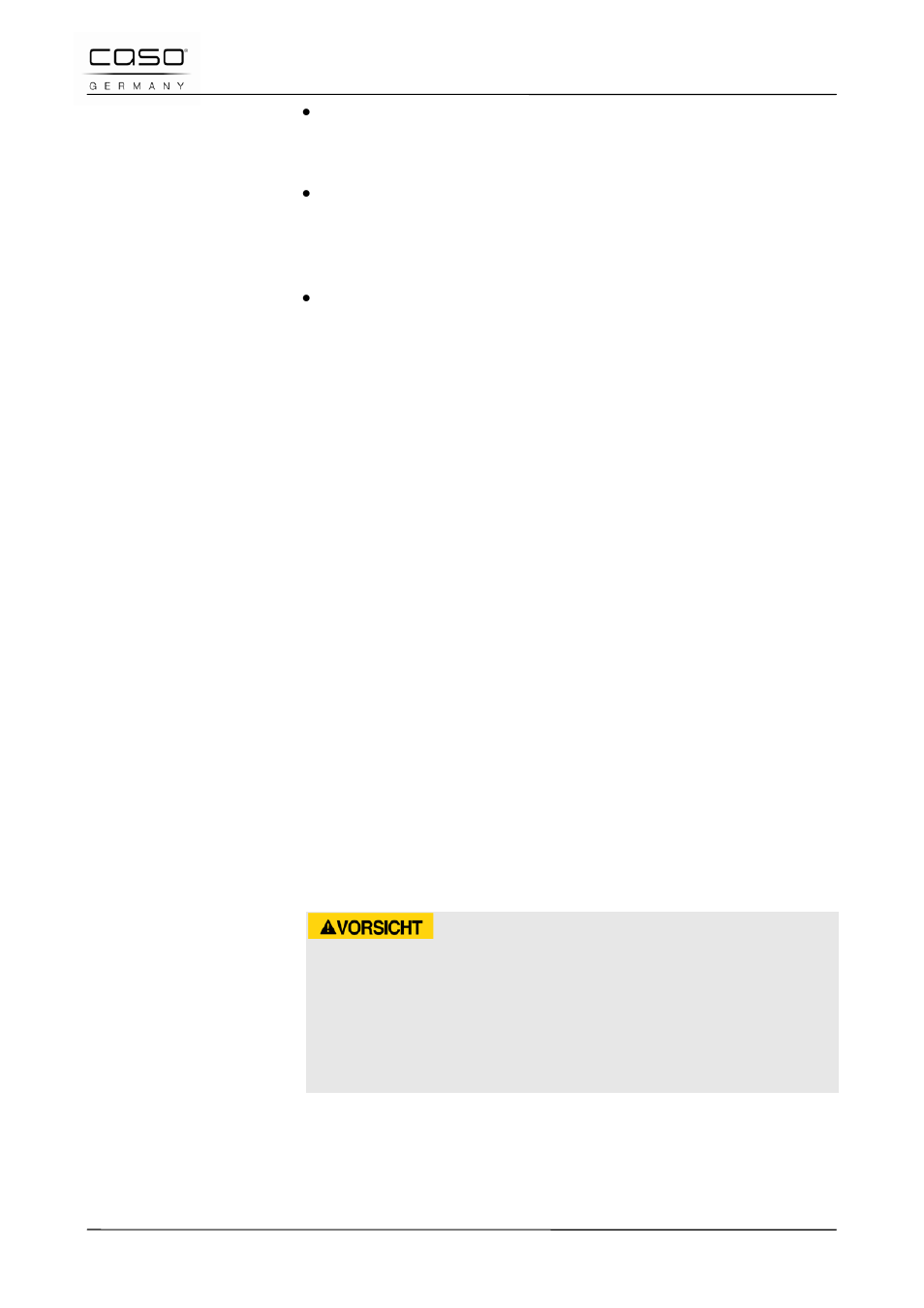 7 fehlermeldungen, 22 reinigung und pflege, 1 sicherheitshinweise | Achtung | CASO Germany Baking Scale B5 User Manual | Page 48 / 108