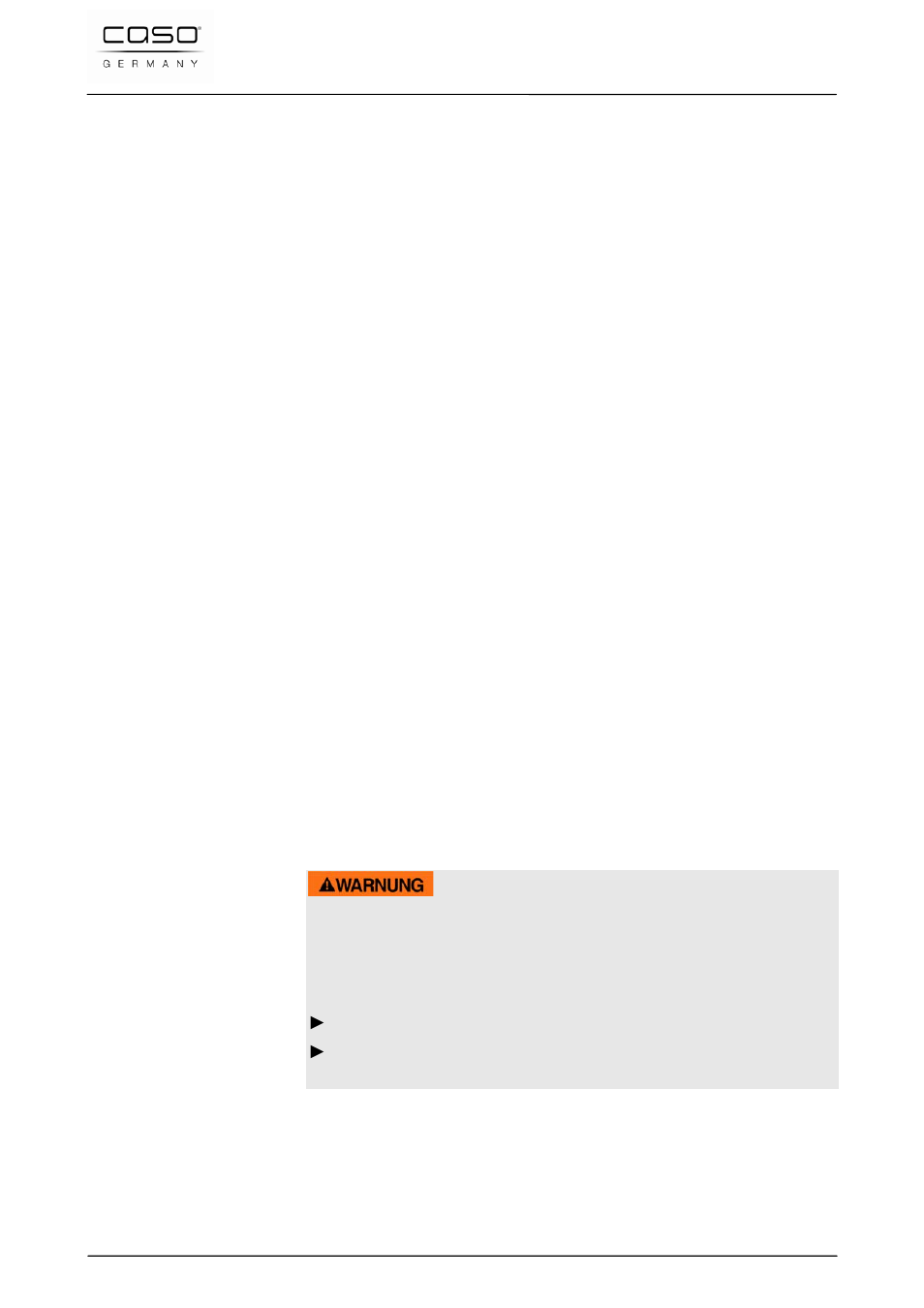 5 auteurswet, 38 veiligheid, 1 gebruik volgens de voorschriften | Waarschuwing | CASO Germany Baking Scale B5 User Manual | Page 75 / 108