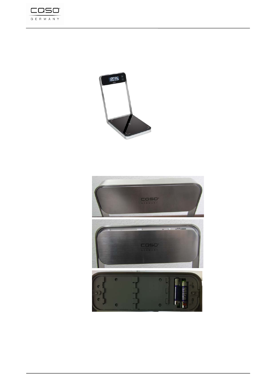 48 uso e funzionamento, 1 cambio delle batterie nel display | CASO Germany Baking Scale B5 User Manual | Page 98 / 108