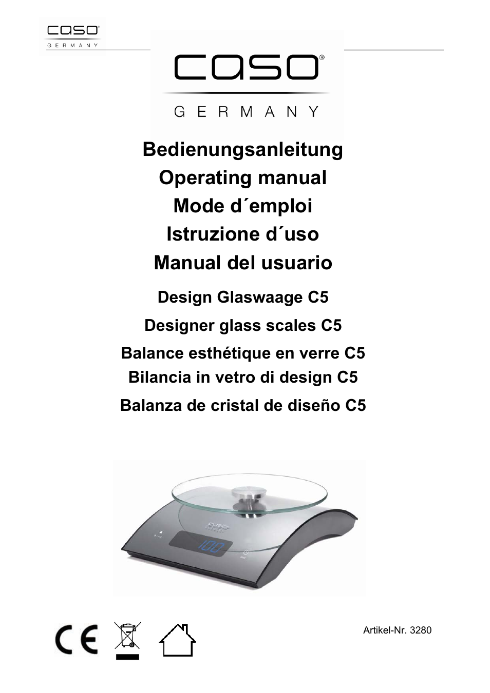 CASO Germany Scale C5 User Manual | 47 pages