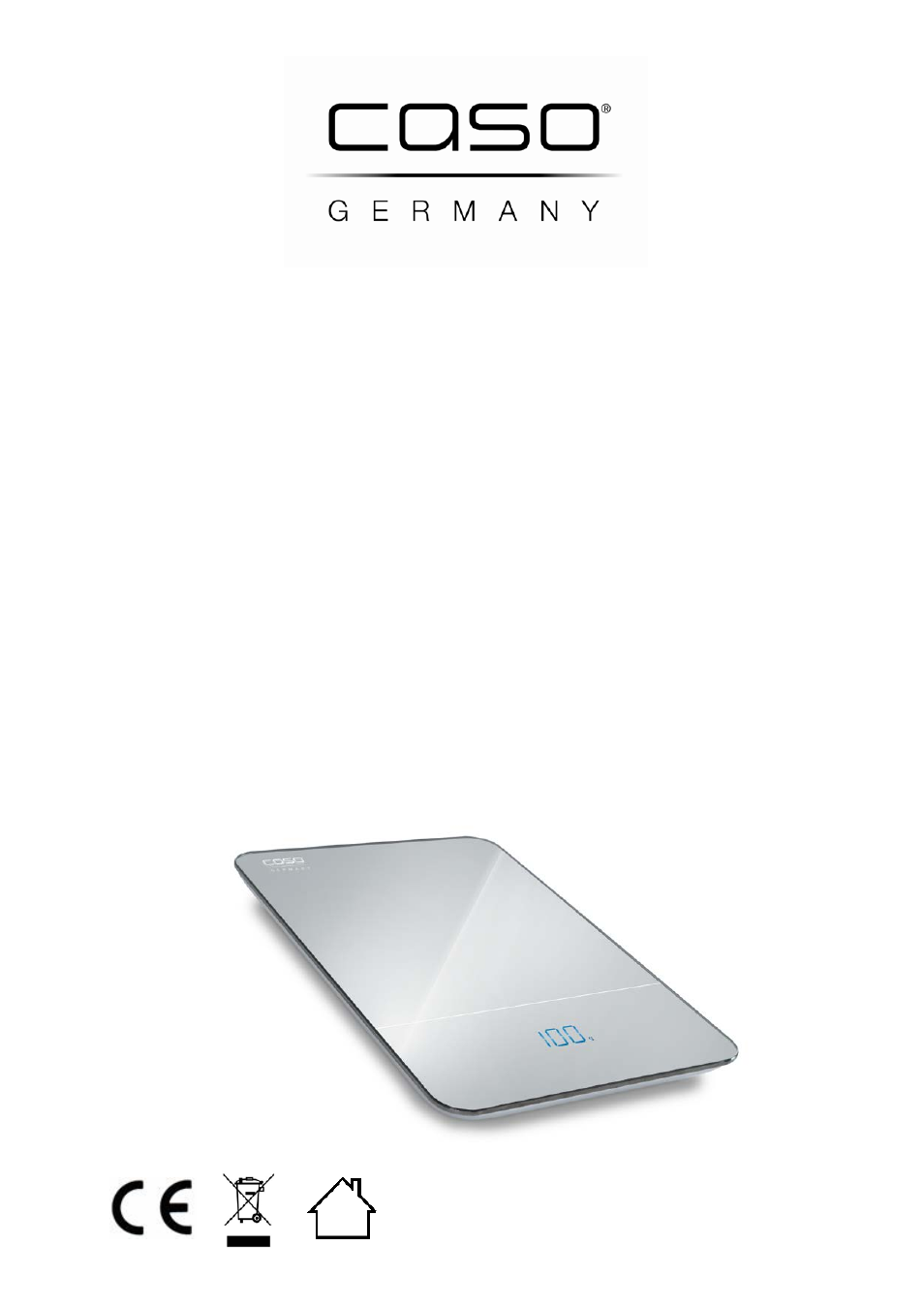 CASO Germany Scale F10 User Manual | 60 pages