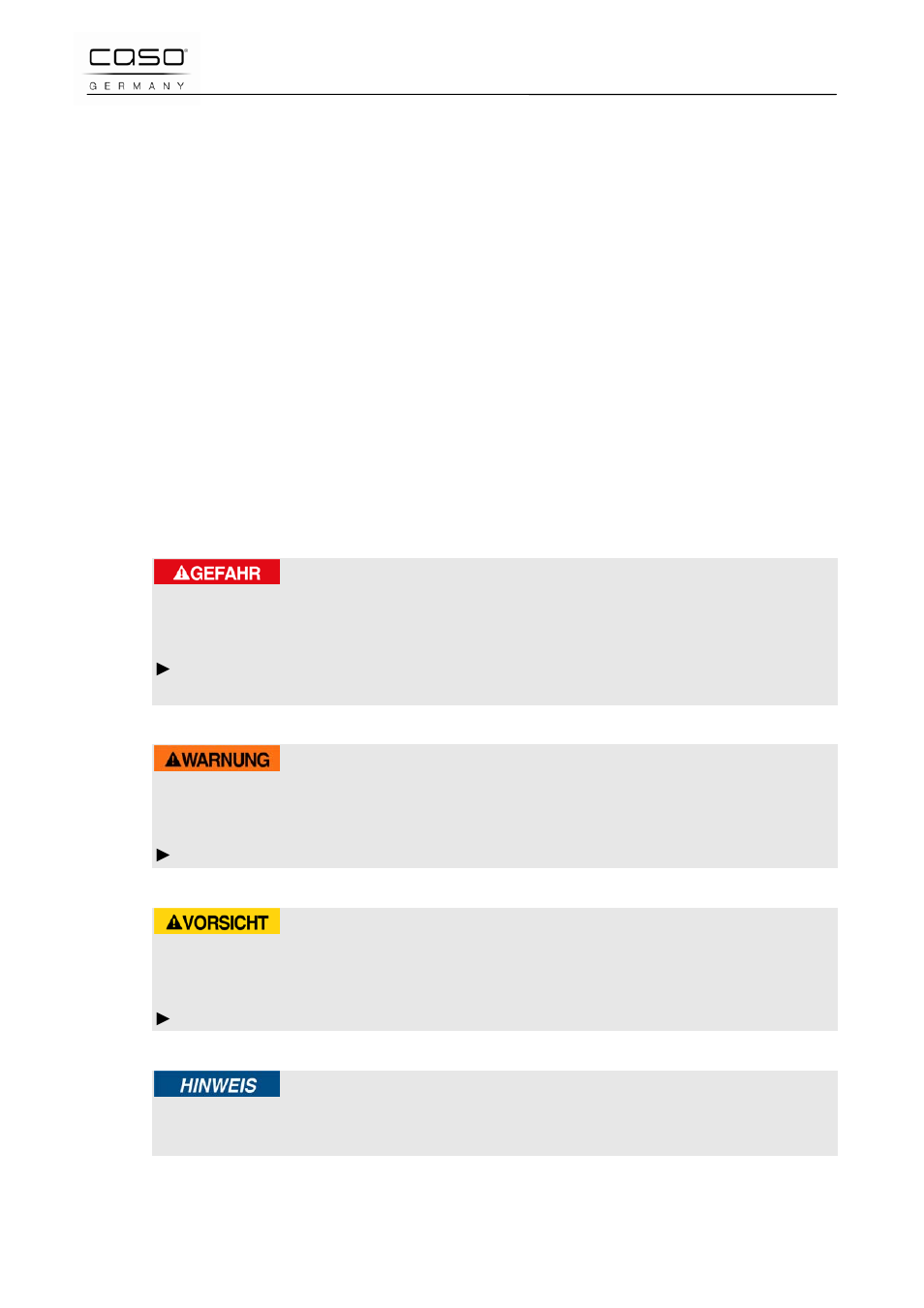 1 general, 1 use of this manual, 2 warning notices | Danger, Warning, Attention | CASO Germany Scale F10 User Manual | Page 2 / 60