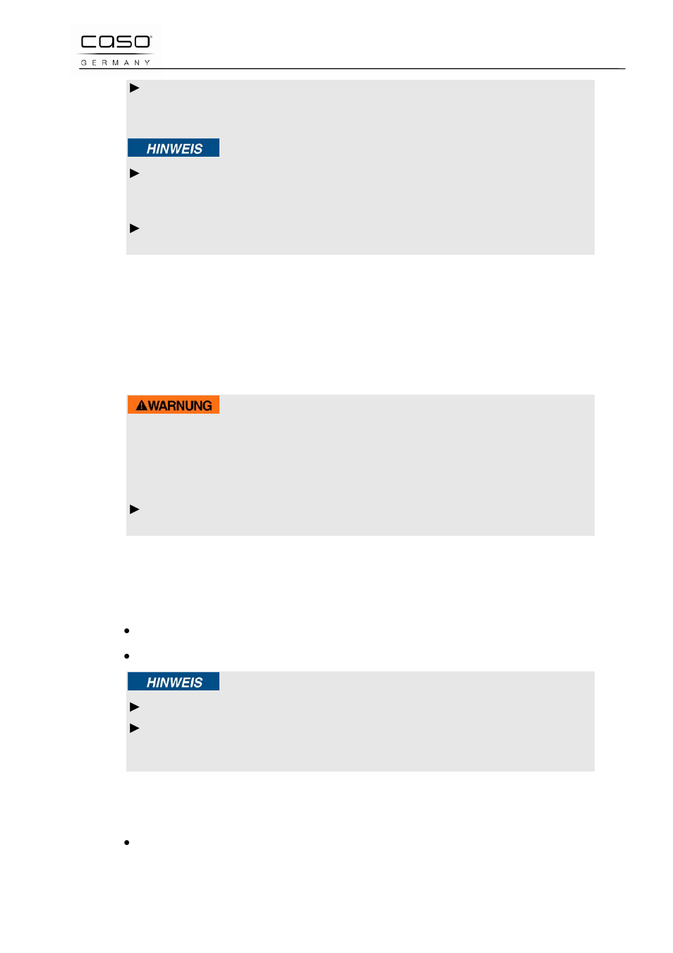 18 mise en service, 1 consignes de sécurité, 2 inventaire et contrôle de transport | 3 déballage, Remarque, Attention | CASO Germany Scale F10 User Manual | Page 24 / 60