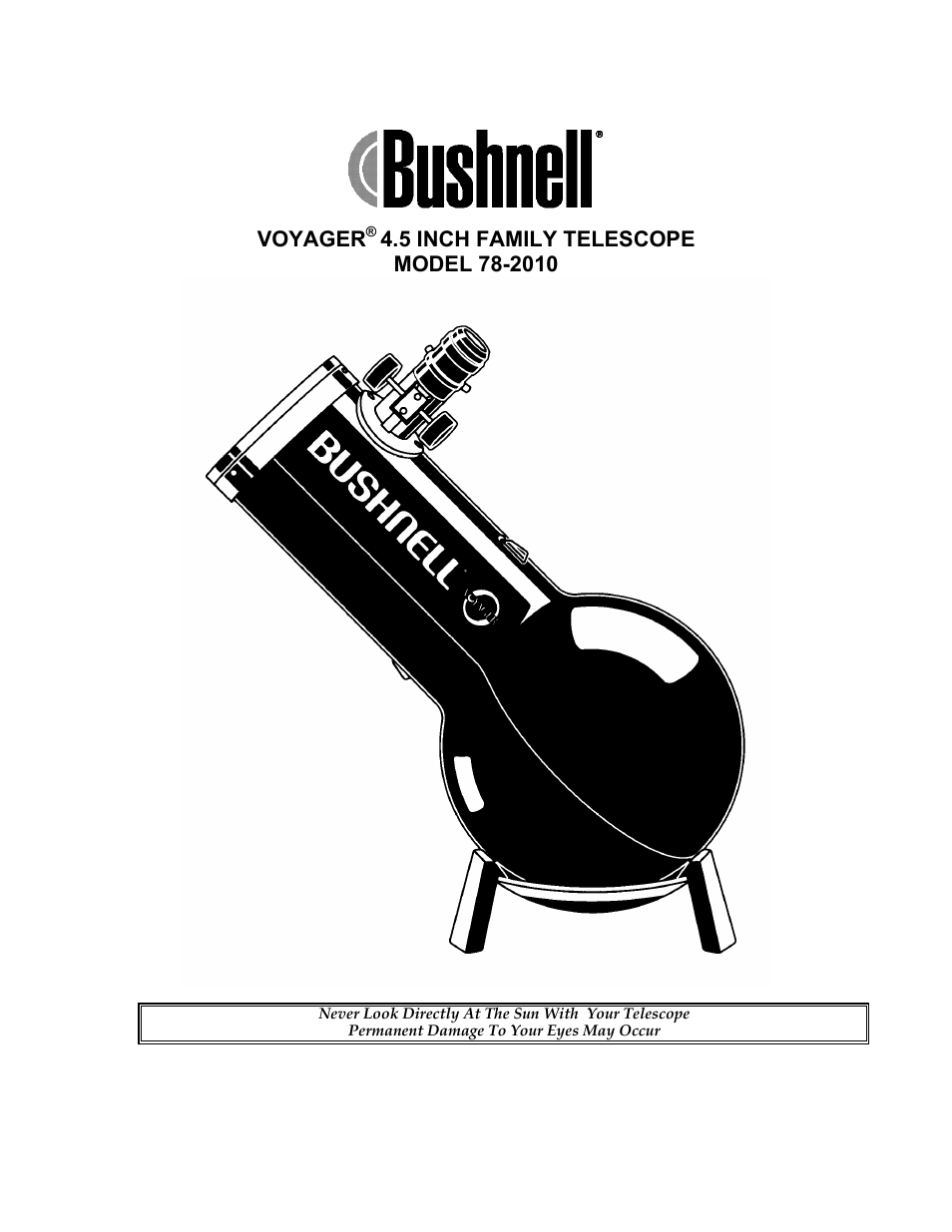 Bushnell VOYAGER 78-2010 User Manual | 8 pages