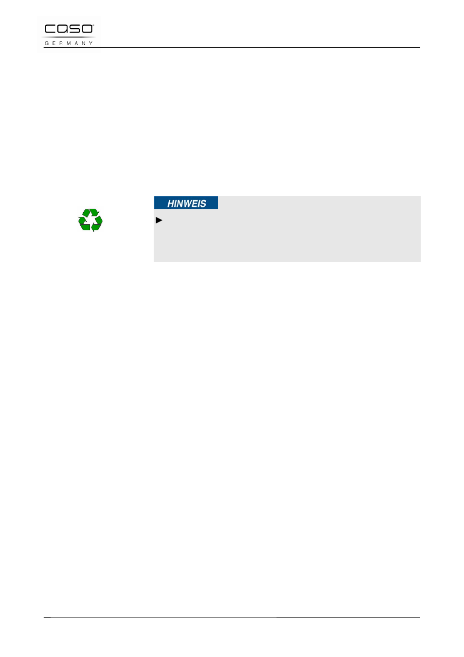 3 disposal of the packaging, 4 setup location requirements, 5 rating plate | CASO Germany Scale I10 User Manual | Page 12 / 95