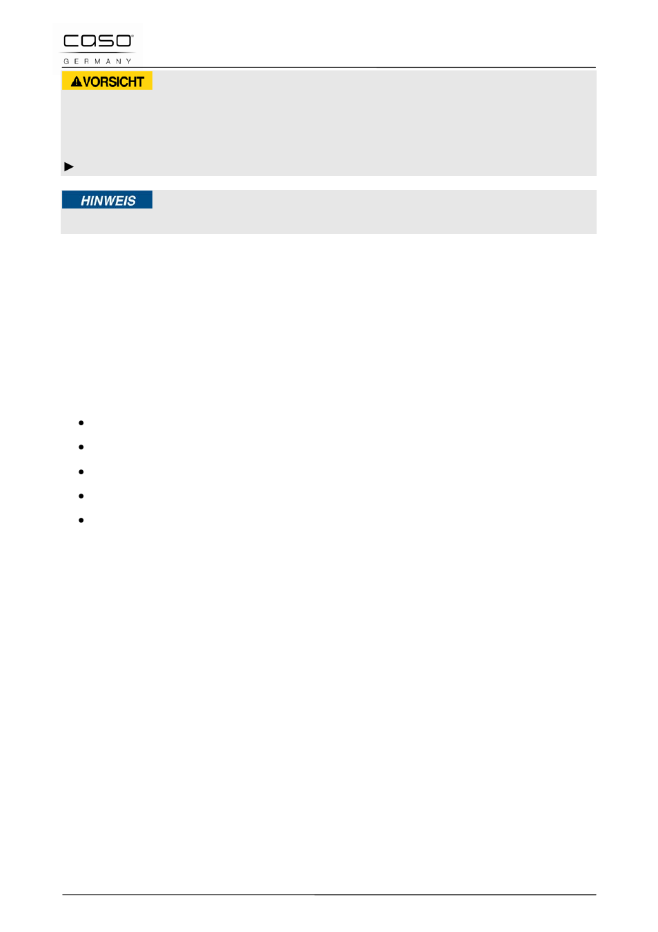 4 limitación de responsabilidad, 5 derechos de autor (copyright), 40 seguridad | Precaución, Nota | CASO Germany CR3X ACID ETCHED Grater User Manual | Page 68 / 92