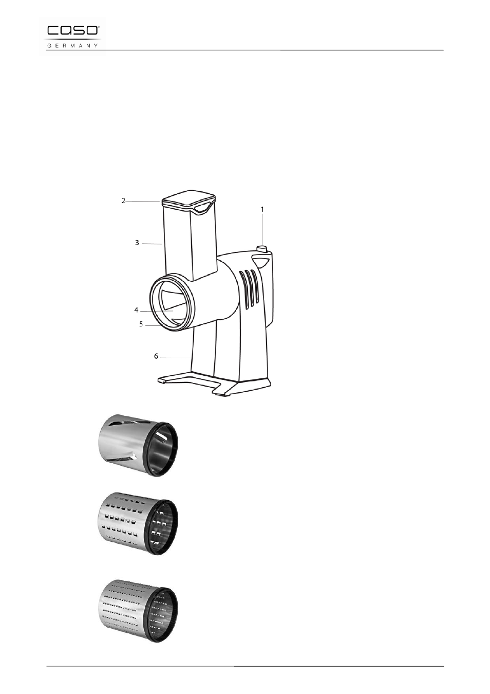 52 opbouw en functie, 1 algemeen overzicht | CASO Germany CR3X ACID ETCHED Grater User Manual | Page 87 / 92