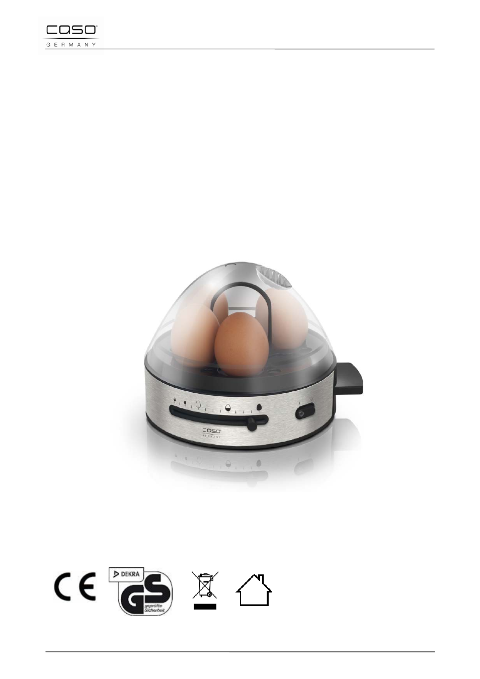 Mode d´emploi, Cuisson d´œufs e7 | CASO Germany E7 – Electronic egg boiler User Manual | Page 32 / 79