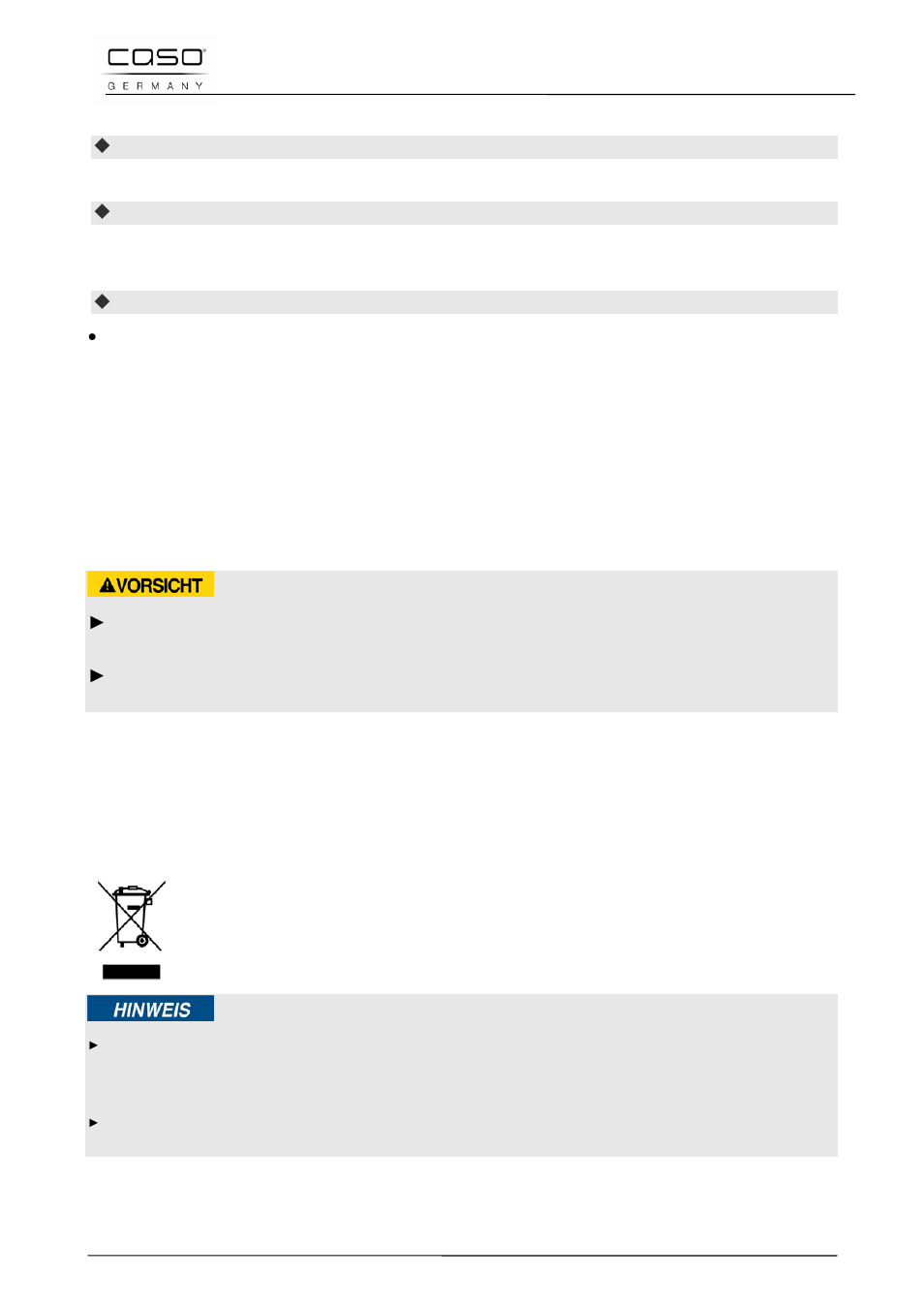 2 nettoyage, 27 réparation des pannes, 1 consignes de sécurité | 28 elimination des appareils usés, Prudence, Remarque | CASO Germany E7 – Electronic egg boiler User Manual | Page 42 / 79