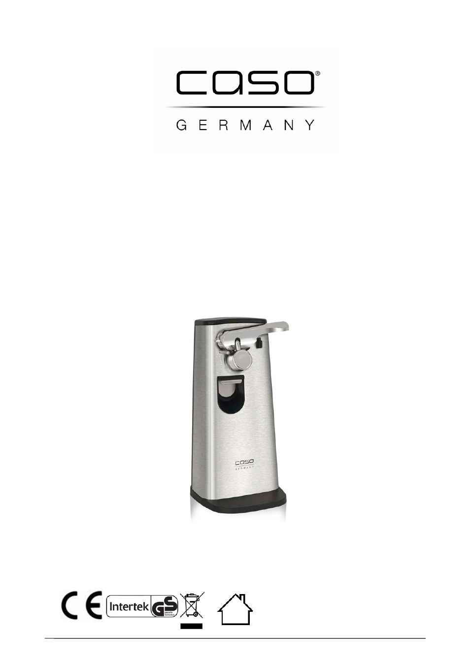 CASO Germany D10 Multi Opener User Manual | 92 pages
