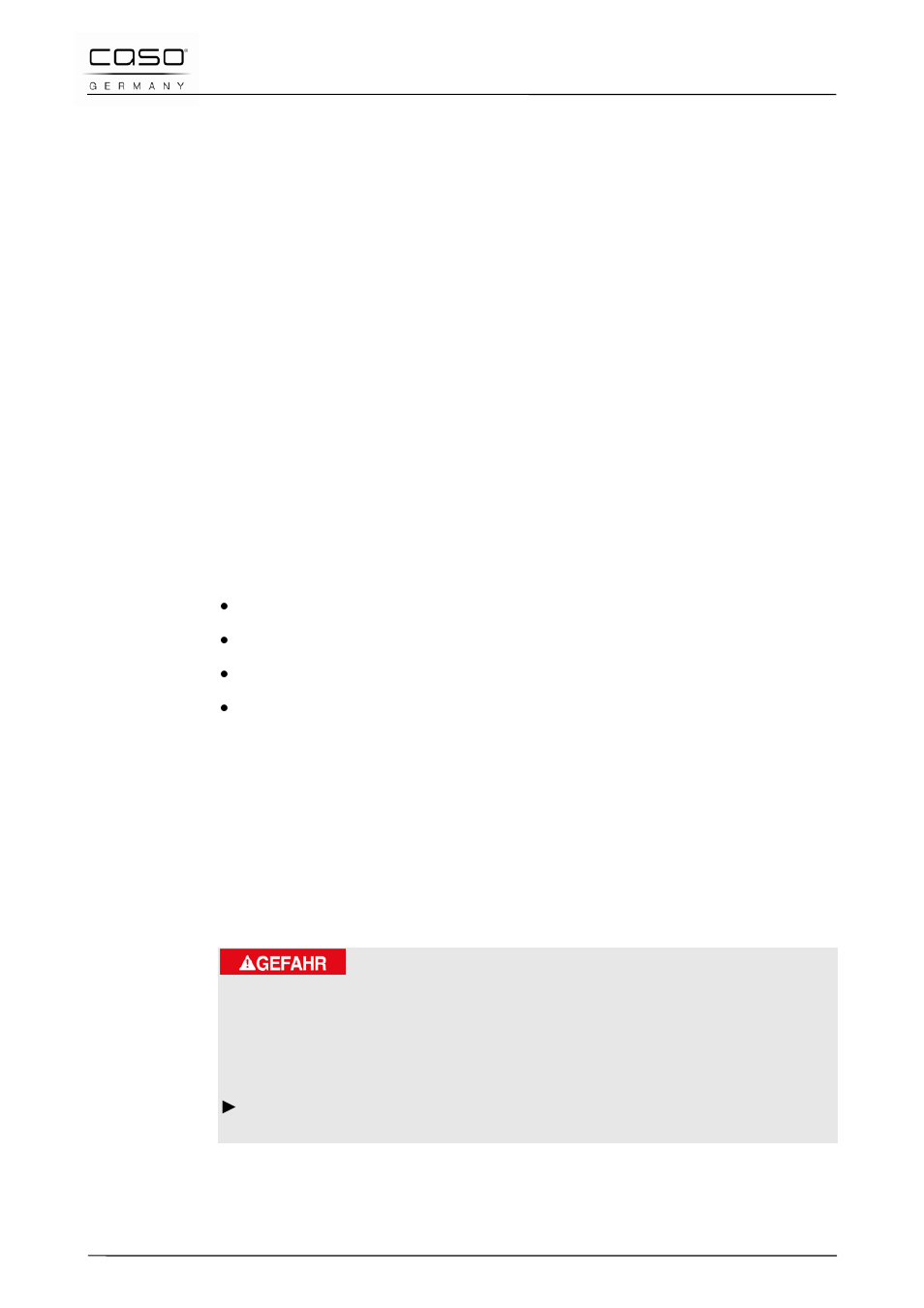 1 bedienungsanleitung, 1 allgemeines, 2 informationen zu dieser anleitung | 3 warnhinweise | CASO Germany D10 Multi Opener User Manual | Page 10 / 92