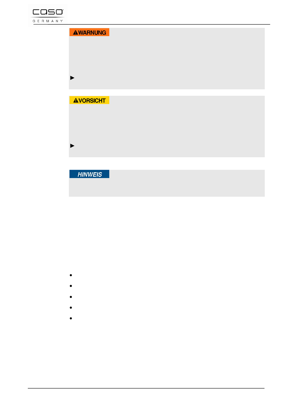 4 haftungsbeschränkung | CASO Germany D10 Multi Opener User Manual | Page 11 / 92