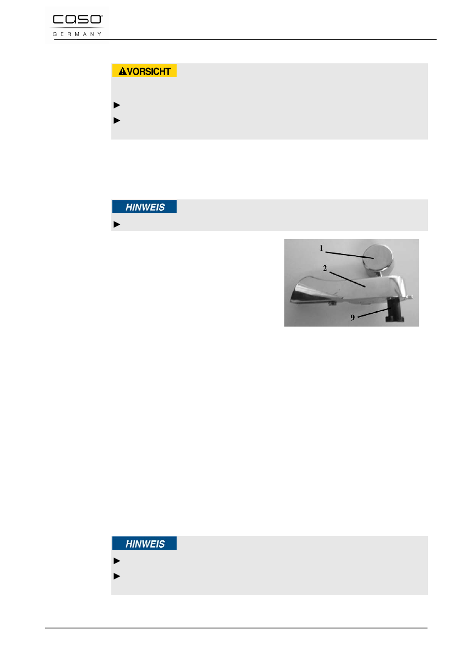 1 safety information, 2 cleaning, 1 removable multi opener lever | Attention | CASO Germany D10 Multi Opener User Manual | Page 34 / 92