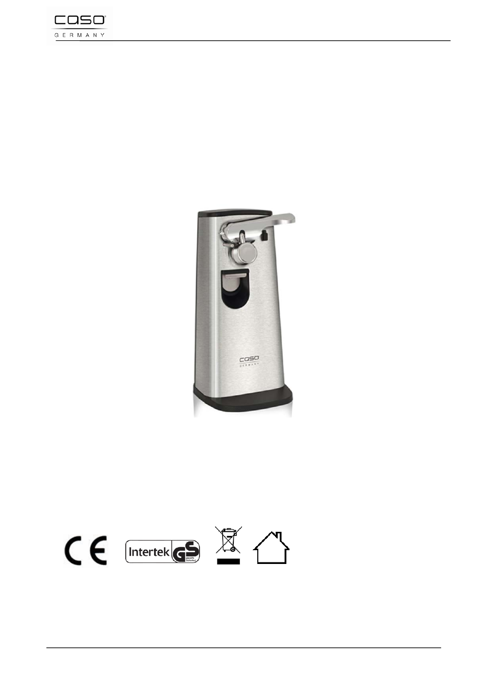 Mode d´emploi, Ouvre-boîtes multifonction | CASO Germany D10 Multi Opener User Manual | Page 37 / 92