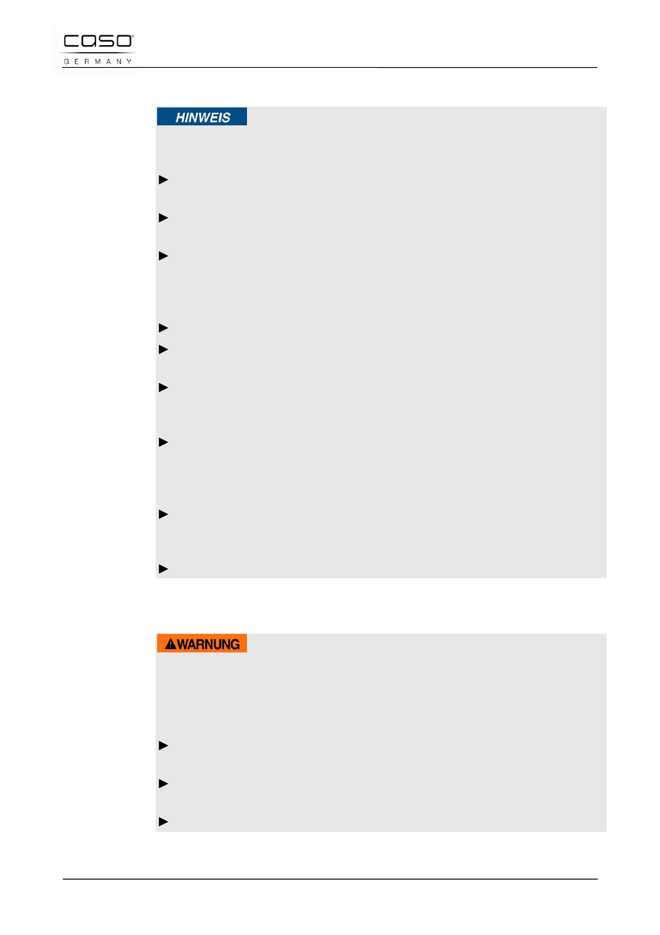 2 indicazioni generali di sicurezza, 1 pericolo d’incendio, Indicazione | Avviso | CASO Germany D10 Multi Opener User Manual | Page 55 / 92