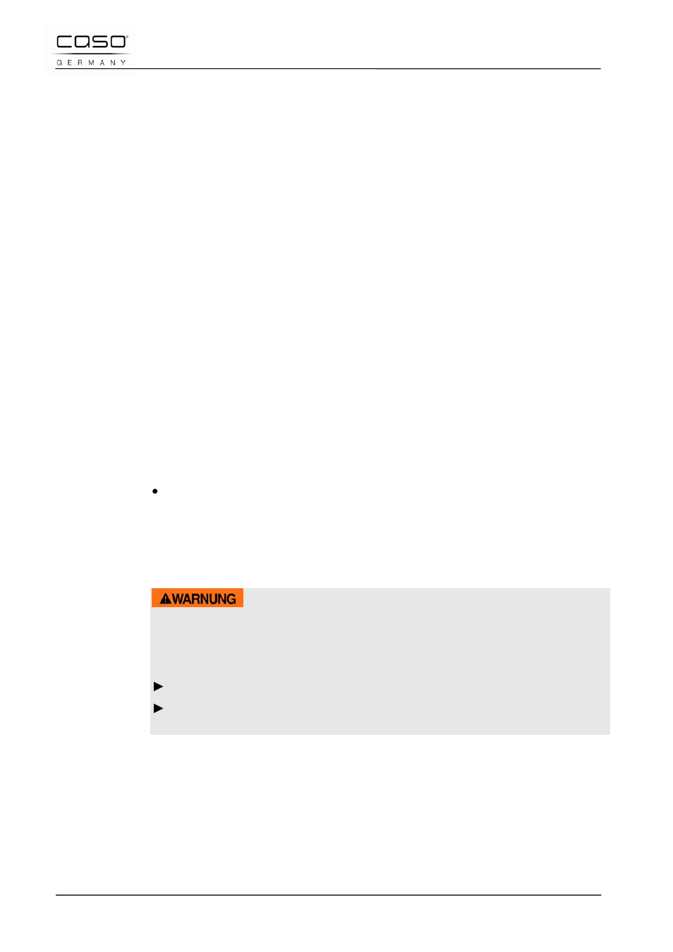 5 derechos de autor (copyright), 34 seguridad, 1 uso previsto | Advertencia | CASO Germany D10 Multi Opener User Manual | Page 68 / 92