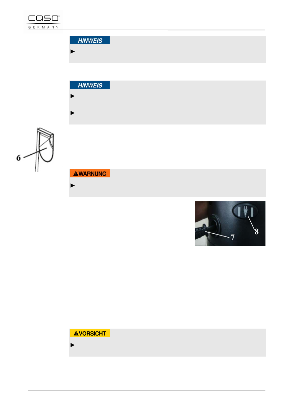 3 flessen openen, 4 intrekbare snoerhouder, Waarschuwing | Voorzichtig | CASO Germany D10 Multi Opener User Manual | Page 89 / 92