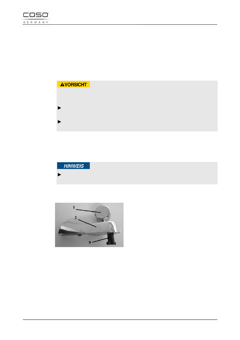 47 reiniging en onderhoud, 1 veiligheidsvoorschriften, 2 reiniging | 1 afneembare multiopenerhendel, Voorzichtig | CASO Germany D10 Multi Opener User Manual | Page 90 / 92