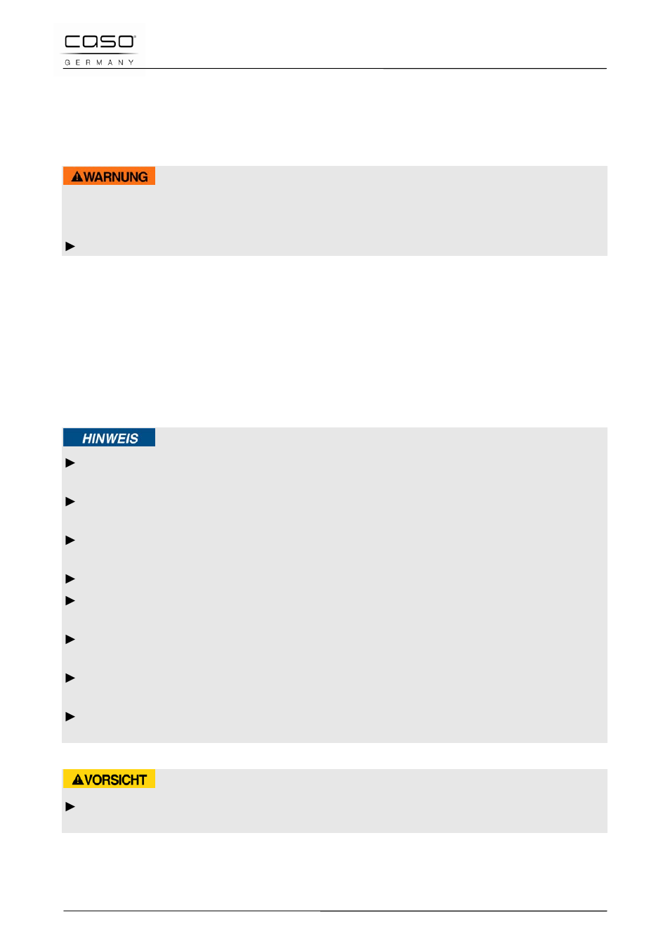 5 bedienung und betrieb, 1 befüllen des wassertanks | CASO Germany AirVital Pro User Manual | Page 17 / 103