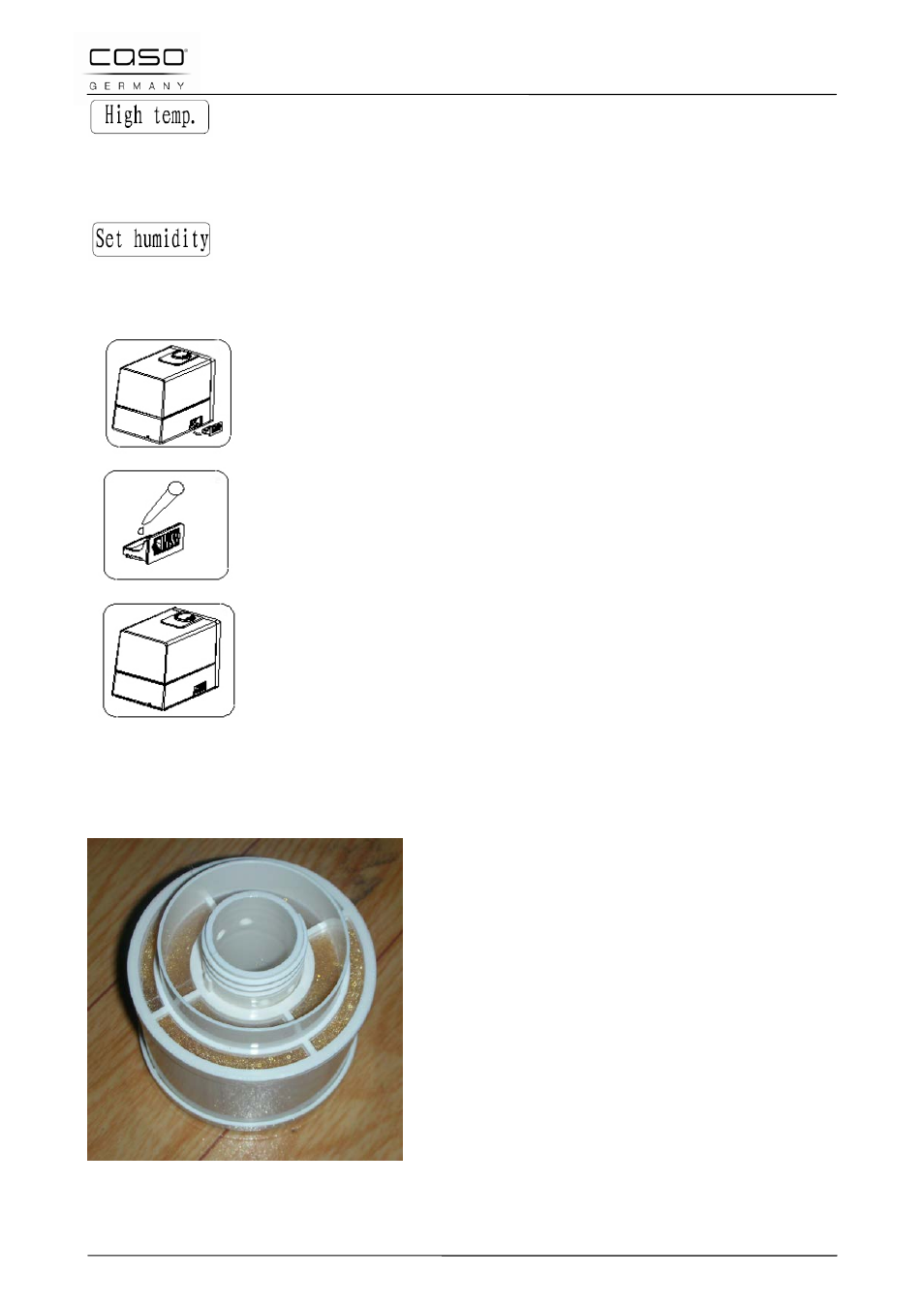 5 aromafunktion, 6 wasser-filter | CASO Germany AirVital Pro User Manual | Page 20 / 103