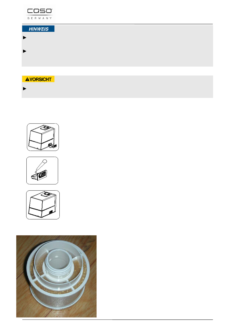 5 función de aroma, 6 filtro de agua, Consejo | Cuidado | CASO Germany AirVital Pro User Manual | Page 83 / 103