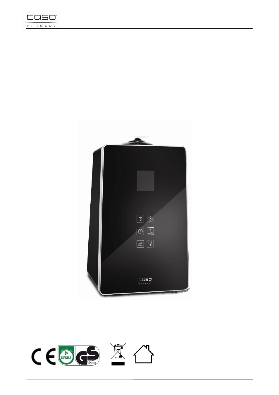 Istruzione d´uso, L'umidificatore air vital | CASO Germany AirVital User Manual | Page 53 / 97