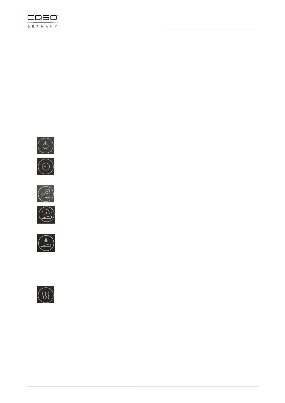 1 inserimento della batteria, 2 sostituzione batteria, 3 tipo di batteria | 3 pannello di comando e telecomando analogo | CASO Germany AirVital User Manual | Page 62 / 97