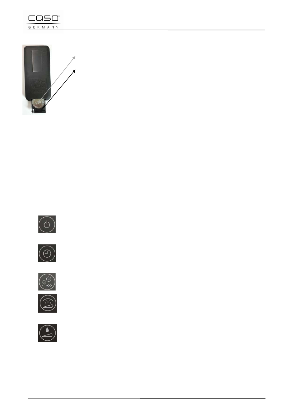2 puesta en funcionamiento del mando a distancia, 1 introducción de la batería, 2 cambio de la batería | 3 tipo de batería | CASO Germany AirVital User Manual | Page 77 / 97
