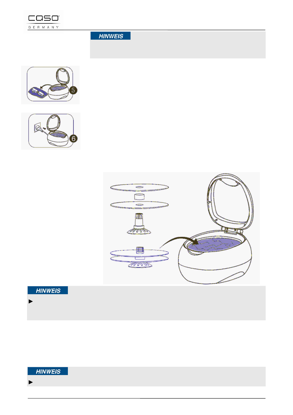 4 istruzioni per la pulizia di cd-rom | CASO Germany UltraSonicClean Disc User Manual | Page 63 / 96