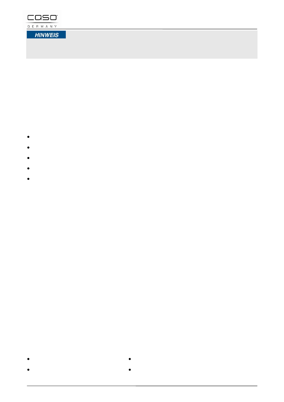 4 limitación de responsabilidad, 5 derechos de autor (copyright), 38 seguridad | 1 uso previsto, Nota | CASO Germany UltraSonicClean Disc User Manual | Page 69 / 96