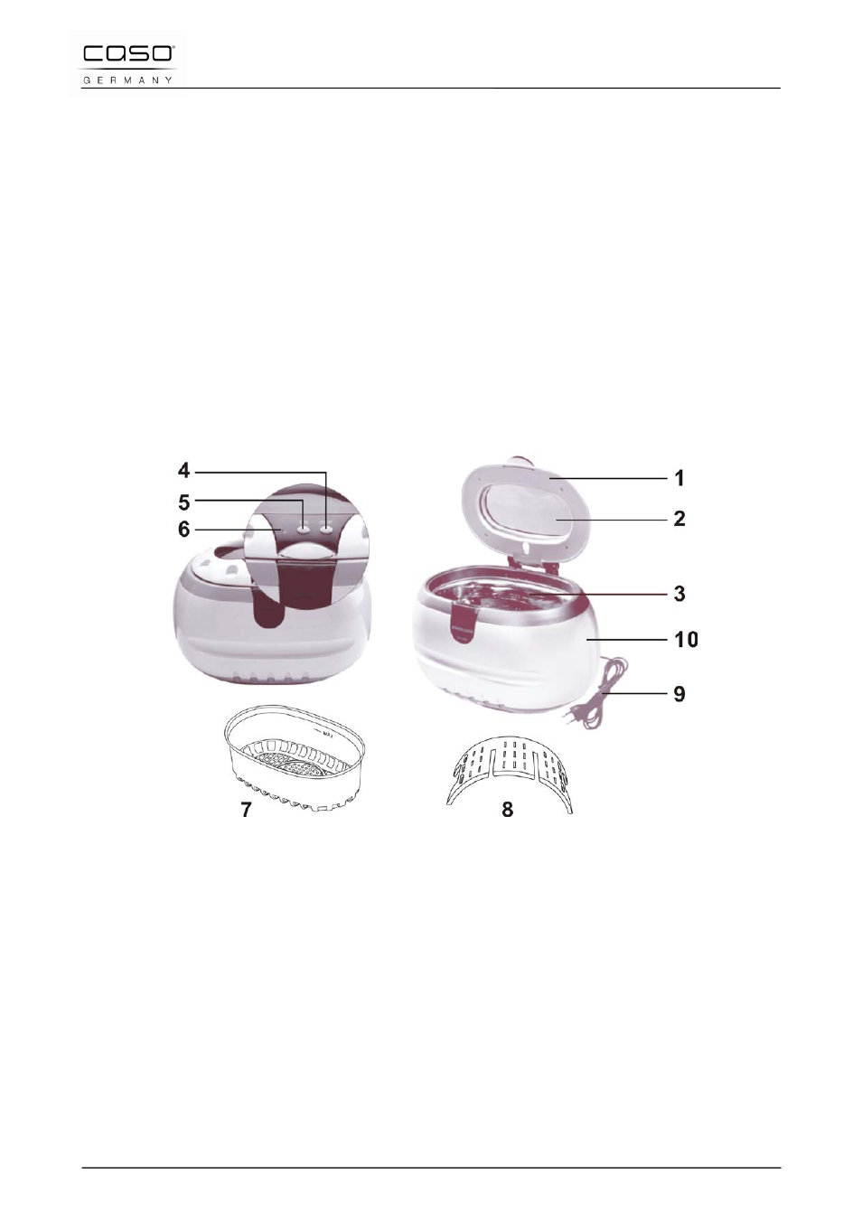 48 opbouw en functie, 1 hoe functioneert de ultrasoon reiniger, 2 algemeen overzicht | CASO Germany UltraSonicClean User Manual | Page 79 / 84
