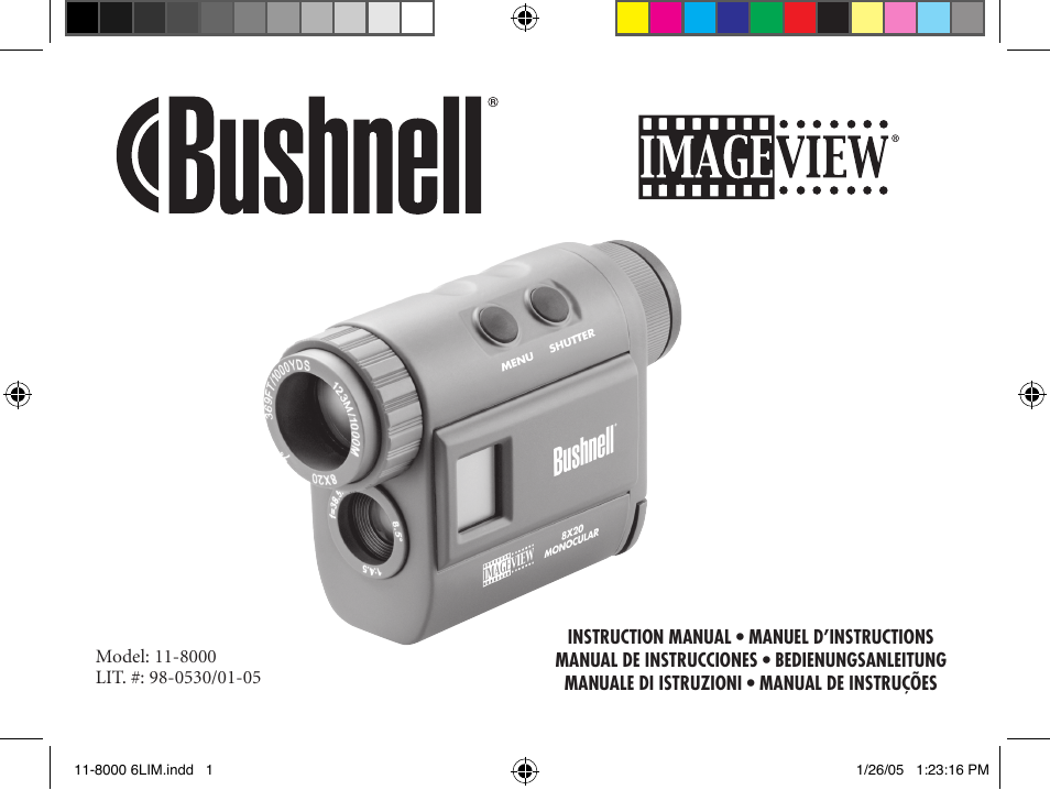 Bushnell IMAGEVIEW Nov-00 User Manual | 39 pages