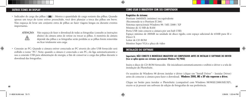 Bushnell IMAGEVIEW Nov-00 User Manual | Page 36 / 39