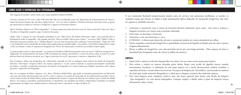 Bushnell IMAGEVIEW Nov-00 User Manual | Page 37 / 39