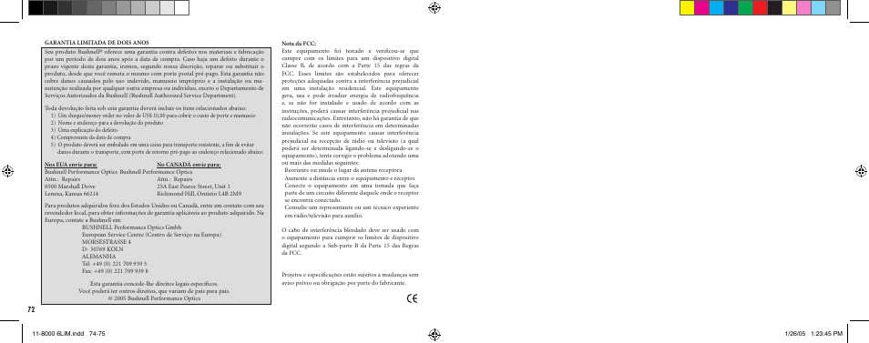 Bushnell IMAGEVIEW Nov-00 User Manual | Page 38 / 39