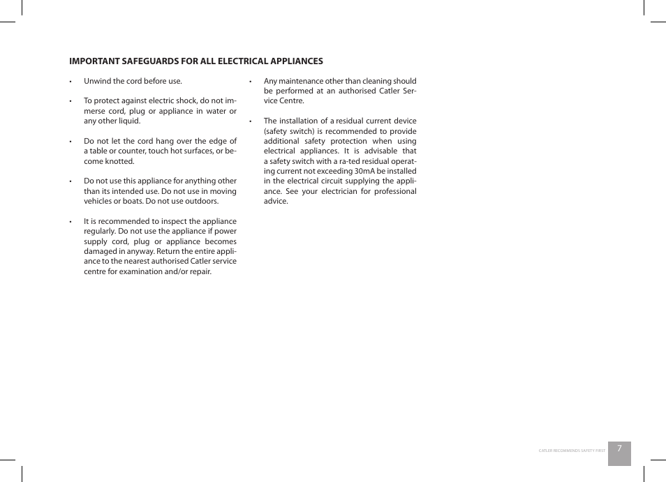 Catler ES 8012 User Manual | Page 7 / 56