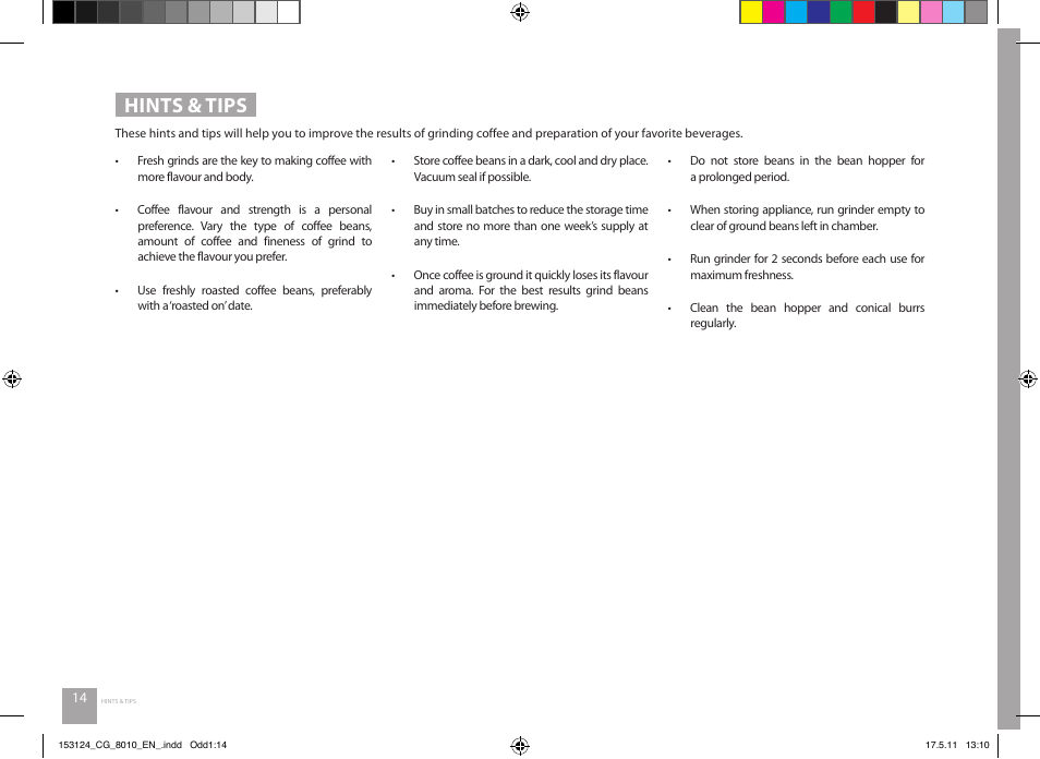 Hints & tips | Catler CG 8010 User Manual | Page 14 / 20