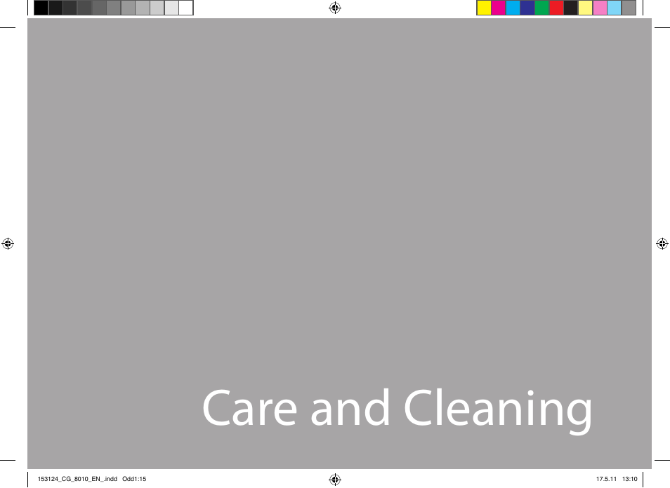 Care and cleaning | Catler CG 8010 User Manual | Page 15 / 20