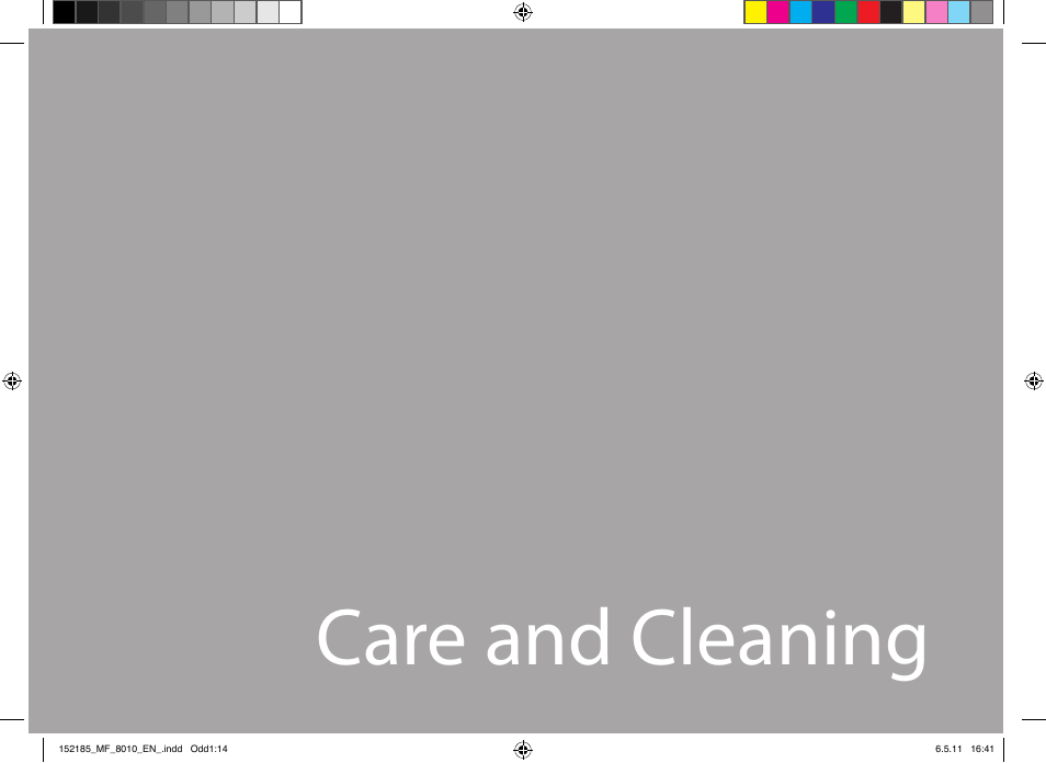 Care and cleaning | Catler MF 8010 User Manual | Page 14 / 20